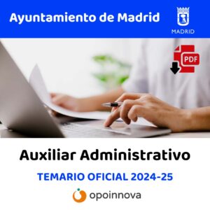 Temario DPF auxiliar administrativo ayuntamiento Madrid