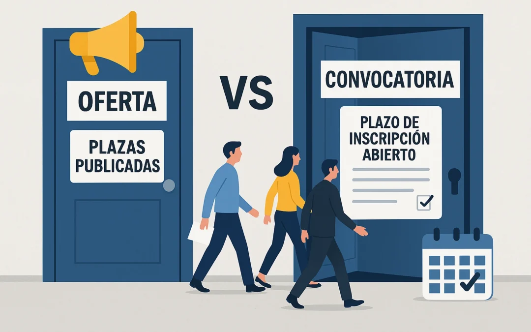 diferencias entre oferta y convocatoria en oposiciones