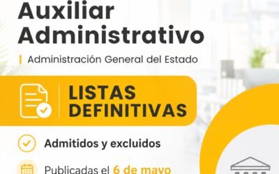 Auxiliar Administrativo AGE. 1.700 plazas convocadas