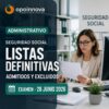 Administrativo de la Seguridad Social · Listas definitivas