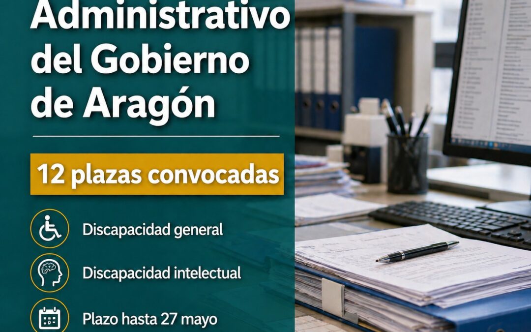 Convocadas 12 plazas de Auxiliar Administrativo de la DGA