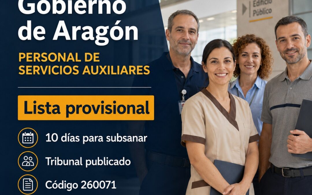 Ordenanza del Gobierno de Aragón. 78 plazas convocadas