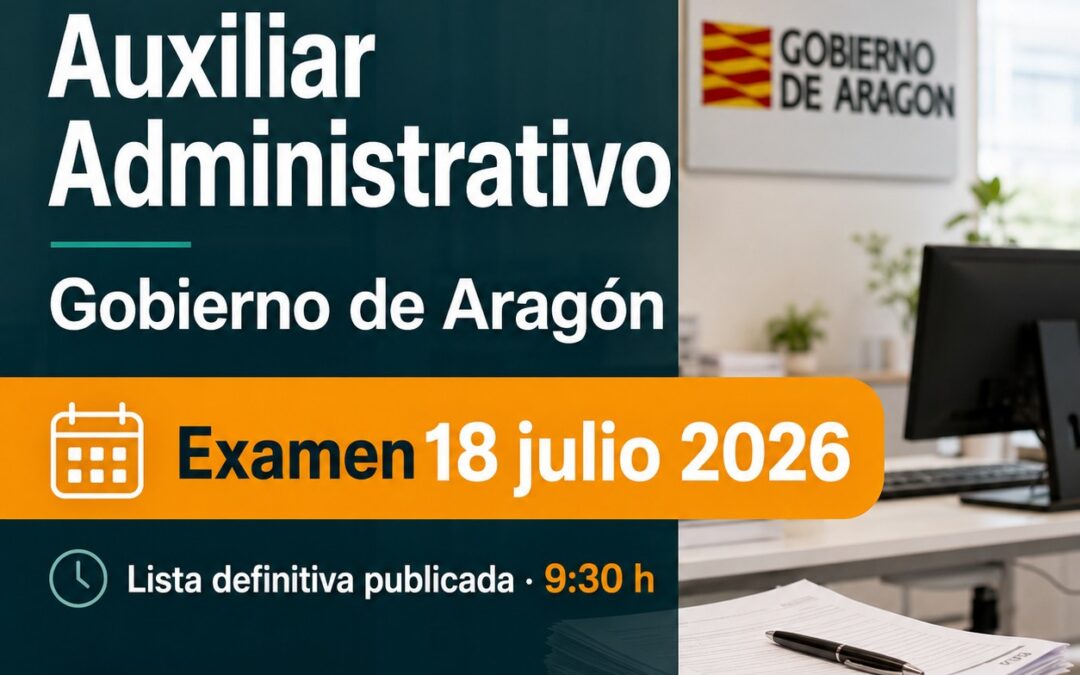 Convocadas 28 plazas de Auxiliar Administrativo de la DGA