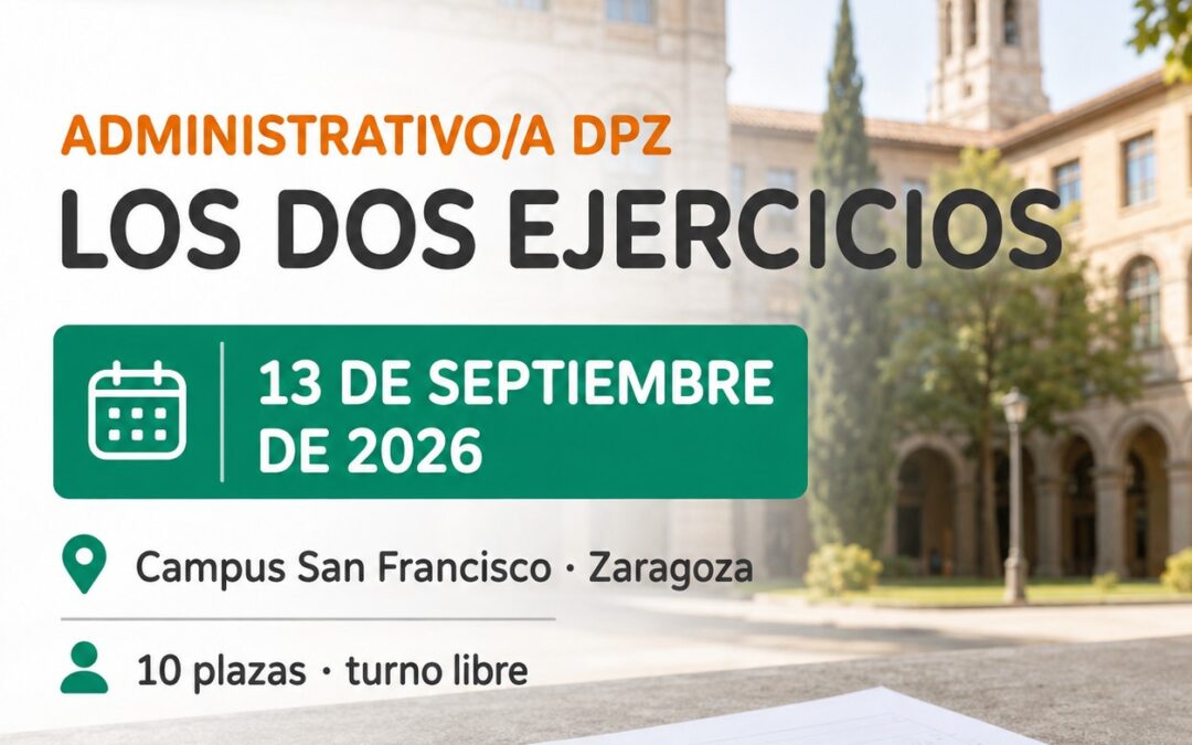 Administrativo DPZ. 10 plazas acceso libre
